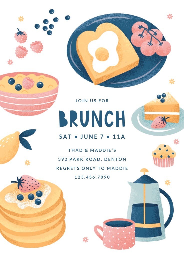 Brunch table - brunch & lunch invitation